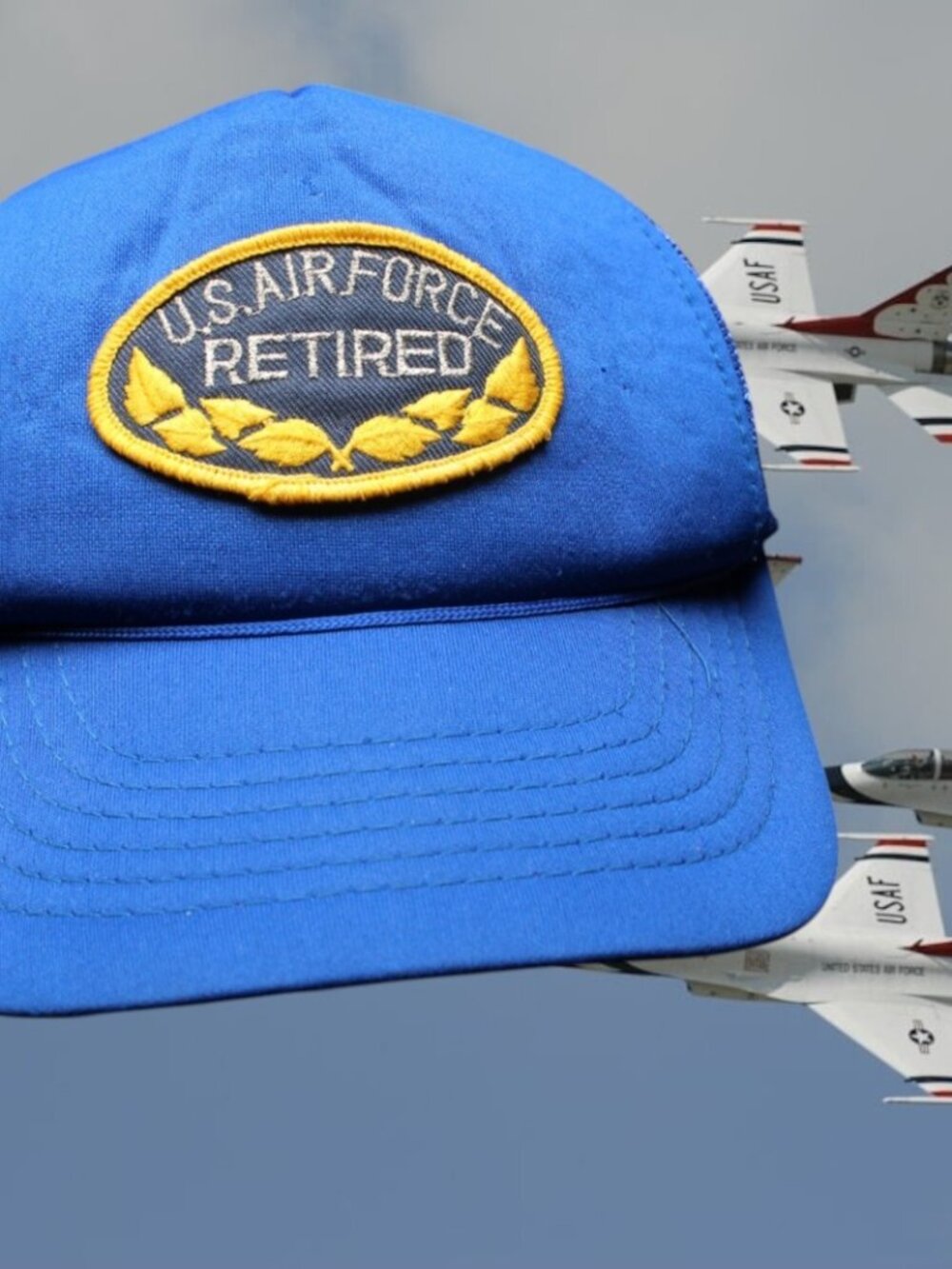 U.S. Air Force Retired Vintage Cap Hat Blue military